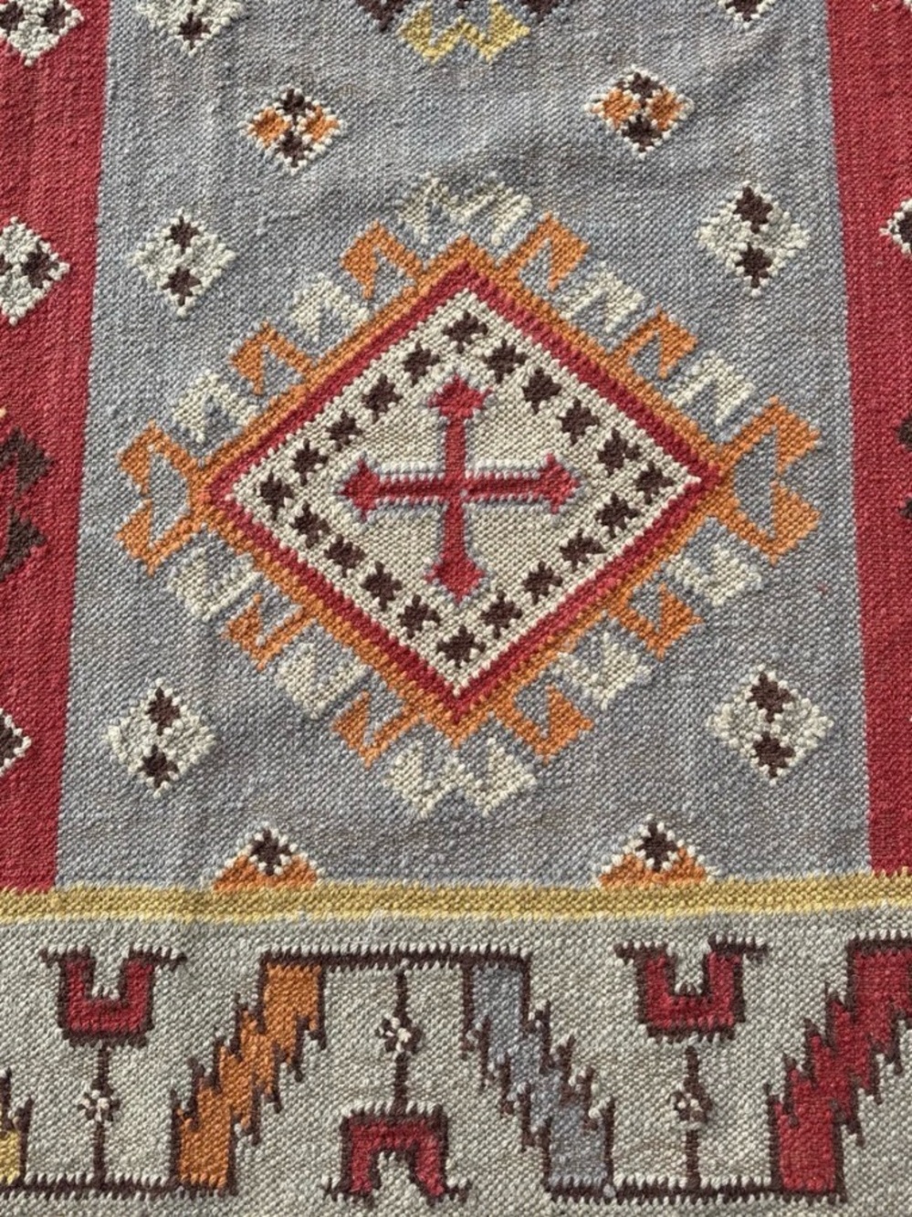 Sundance one of a kind handmade kilim cotton/wool rug. New with tags. - Picture 7 of 8